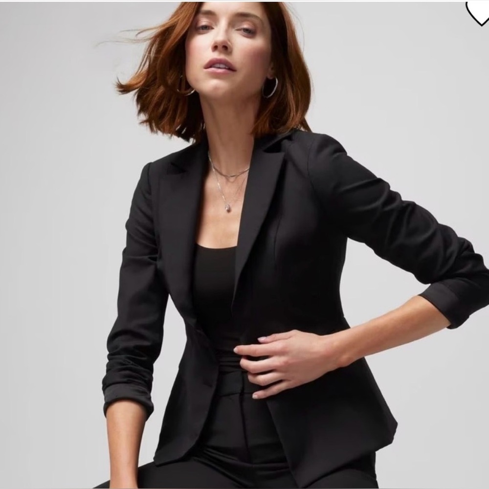 WhiteBlack Womens Signature Black Blazer